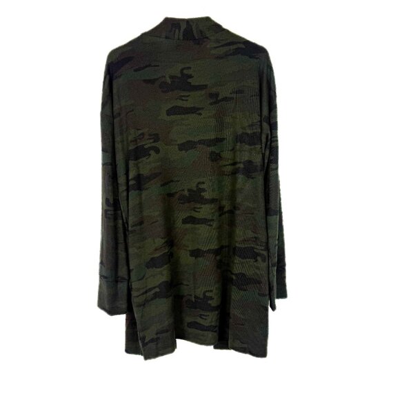 NWT Sanctuary Camo Print Open Front Long Sleeve Cardigan Sweater Size Large L - Picture 10 of 13